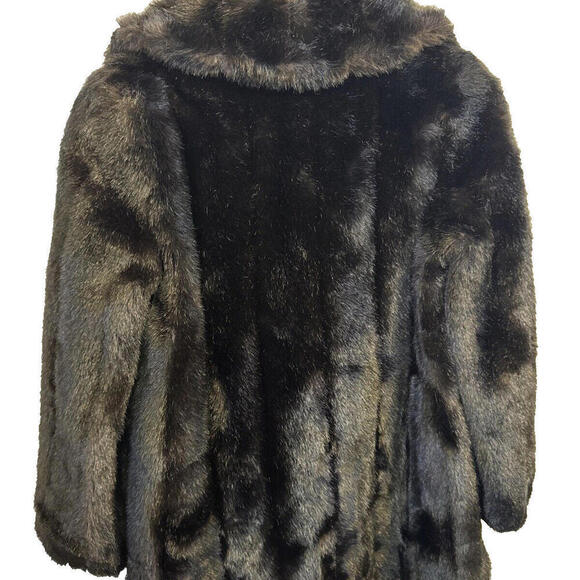 Vintage Jordache Faux Fur Coat (GA-43) Black - Picture 2 of 11